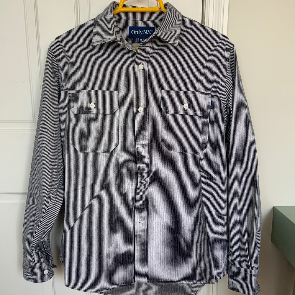 OnlyNY Striped Work Shirt
